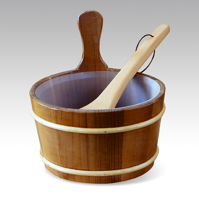 Sauna Wooden Bucket and Ladle Kit KDY