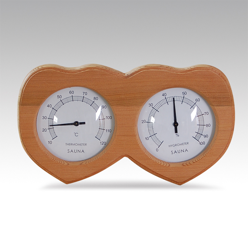 Luxury wooden cabin thermometer KDY